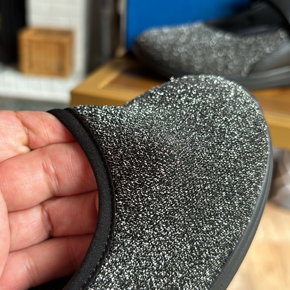 DREW black/silver lurex stretch maryjane fabric/leather. NEW size 7 & 9 medium - Picture 6 of 10